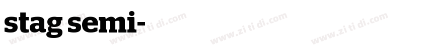 stag semi字体转换